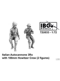   IBG - 1/72 Italian Autocannone 3Ro with 100mm Howitzer Crew (3d printed set - 2 figures)