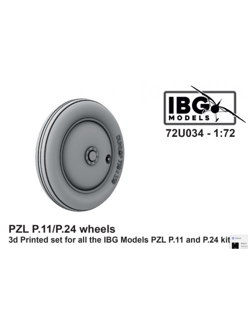 IBG - 1/72 PZL P.11/P.24 Wheels (3d printed)