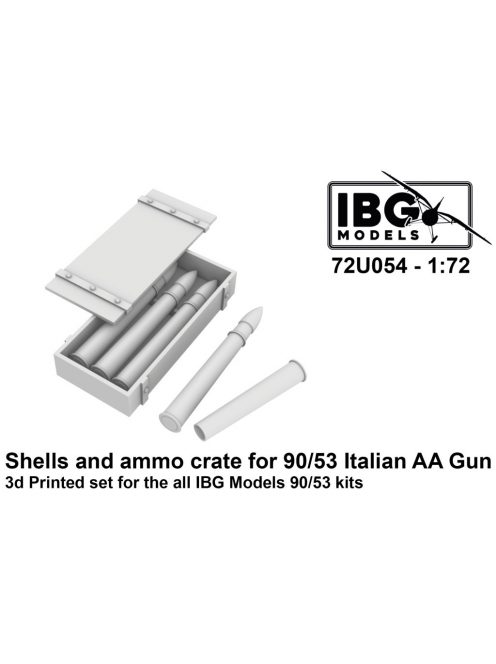 IBG - 1/72 Shells and ammo crates for 90/53 Italian Anti Aircraft Gun