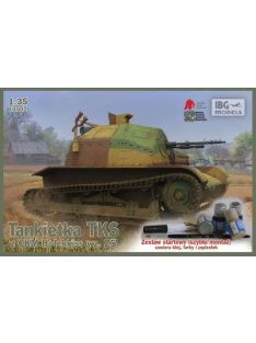   IBG Models - Tankietka Tks Z Ckm Hotchkiss Wz. 25 With Hataka Paints, Brush, Glue