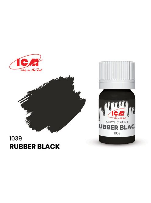 ICM - GREY Rubber Black bottle 12 ml