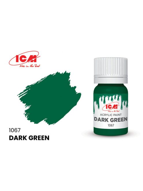 ICM - GREEN Dark Green bottle 12 ml