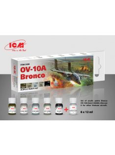   ICM - Acrylic paint set for OV-10A Bronco and other Vietnam aircraft 6  12 ml