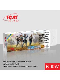   ICM - Acrylic paint set for American Civil War. Confederate infantry 6 x 12 ml