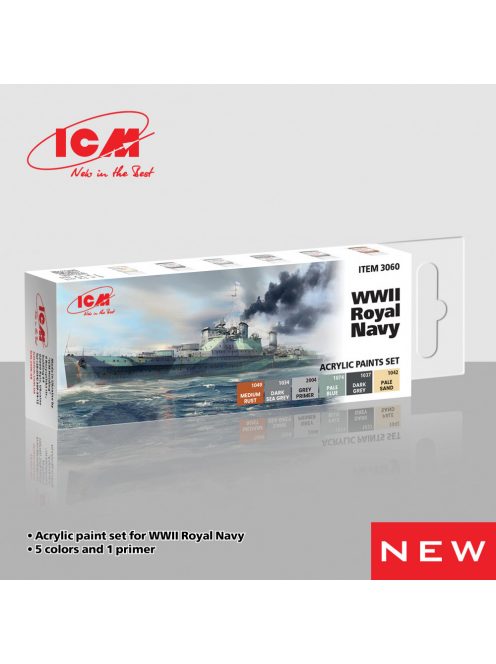 ICM - ICM WWII Royal Navy - acrylic paint set 
6 bottles х 12 ml