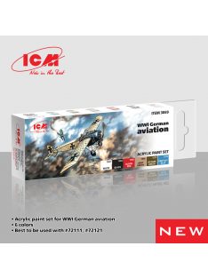 ICM - Acrylic Paint Set for WWI German aviations   6 x12 ml