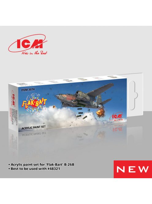 ICM - Acrylic paint set for Flak Bait