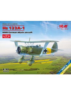   ICM - Hs 123A-1, WWII German attack aircraft (100% new molds)