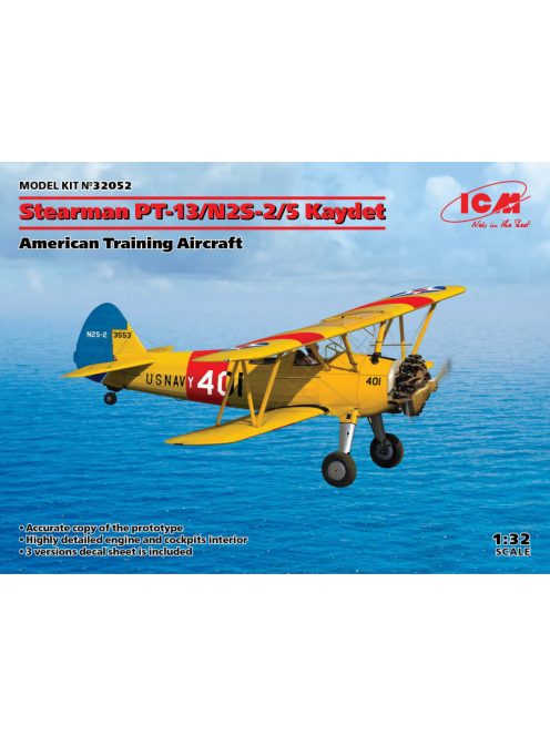 ICM - Stearman PT-13/N2S-2/5 Kaydet American Training Aircraft