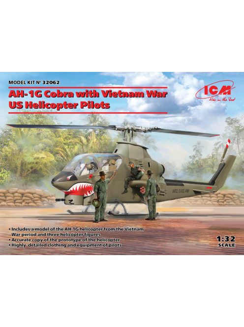 ICM - AH-1G Cobra with Vietnam War US Helicopter Pilots 