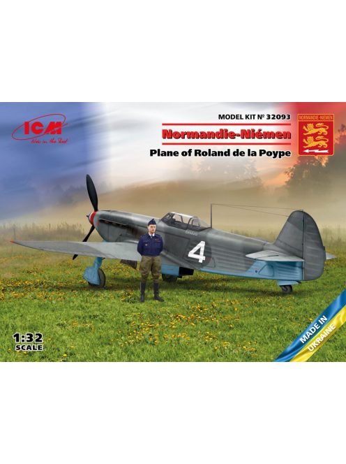 ICM - Normandie-Niemen. Plane of Roland de la Poype(Yak-9T w.Roland de la Poype figure