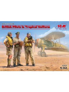   ICM - British Pilots in Tropical Uniform (1939-1943) (3 figures) (100% new molds)