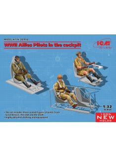   ICM - WWII Allies Pilots in the cockpit (British, American, Soviet) (100% new molds)