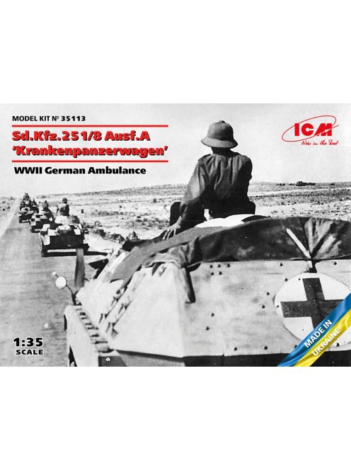 ICM - Sd.Kfz.251/8 Ausf.A Krankenpanzerwagen, WWII German Ambulance