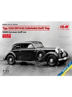   ICM - Typ 320 (W142) Cabriolet Soft Top, WWII German staff car