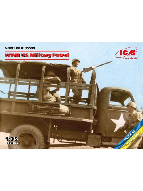 ICM - WWII US Military Patrol (G7107 with MG M1919A4)