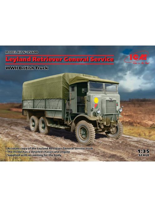 ICM - Leyland Retriever General Service, WWII British Truck (100% new molds)