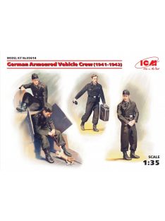   ICM - German Armoured Vehicle Crew 1941-1942 4 figures and cat