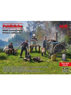   ICM - Feldküche, WWII German Field Kitchen with cooks (100% new molds)