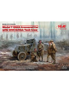 ICM - Model T RNAS Armoured Car with WWI British Tank Crew