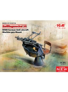   ICM - Zwillingssockel 36, WWII German Anti-aircraft Machihe gun Mount