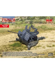 ICM - 1:35 ICM Flak 38, WWII German AA Gun (100% new molds)