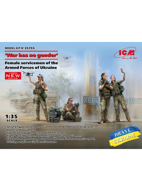 ICM - 'War has no gender'. Female servicemen of the Armed Forces of Ukraine (100% new molds)