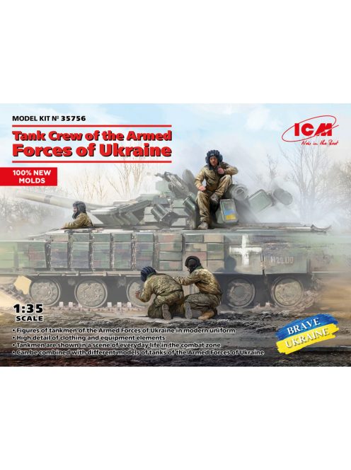 ICM - 1:35 ICM Tank Crew of the Armed Forces of Ukraine (100% new molds)