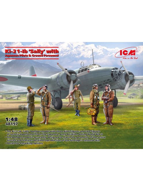 ICM - 1:48 Ki-21-Ib "Sally" with Japanese Pilots and Ground Personnel - ICM