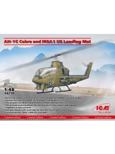 ICM - 1:48 ICM AH-1G Cobra and M8A1 US Landing Mat