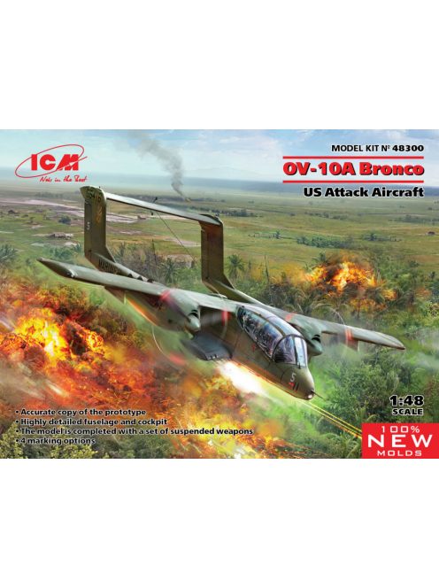 ICM - OV-10А Bronco, US Attack Aircraft (100% new molds)