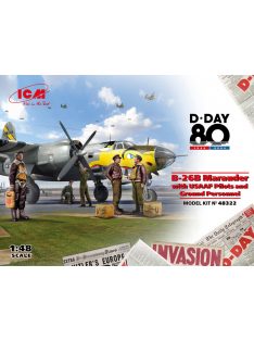   ICM - 1:48 ICM B-26B Marauder with USAAF Pilots and Ground Personnel