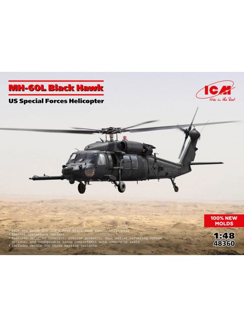 ICM - MH-60L Black Hawk, US Special Forces Helicopter (100% new molds)