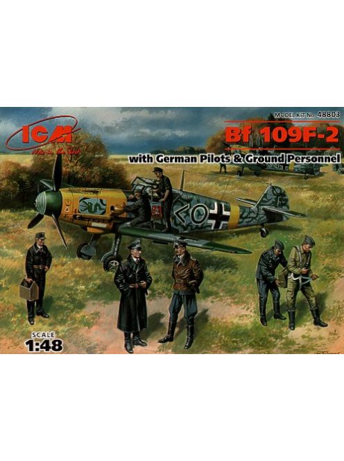 ICM - Bf 109F-2 with German Pilots and Ground Personnel