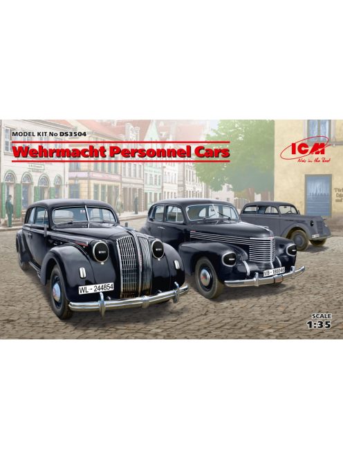 ICM - Wehrmacht Personnel Cars (Kadett K38 Saloon, Kapitan Saloon, Admiral Saloon)