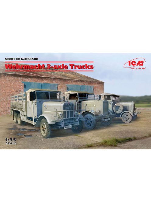 ICM - Wehrmacht 3-axle Trucks (Henschel 33D1, Krupp L3H163, LG3000)