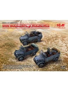   ICM - WWII Wehrmacht le.gl.Einheitz-Pkw (le.gl.Pkw Kfz.1, le.gl.Einheitz-Pkw Kfz.2, le.gl.Einheitz-Pkw Kfz.4)