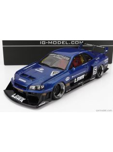   Ignition-Model - Nissan Skyline Lb-Er34 N 5 Super Silhouette Lbwk 1996 Blue Black