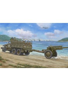   I LOVE KIT - 1:35 American Cargo Truck CCKW-352 Machine Gun Turret Version with M2A1 105MM Howitzer for USA Army