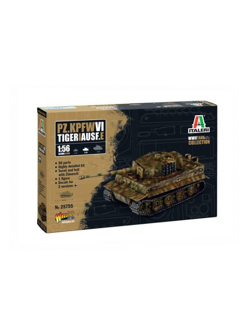 Italeri - 1:56 German tank Pz. Kpfw. VI Tiger I Ausf E