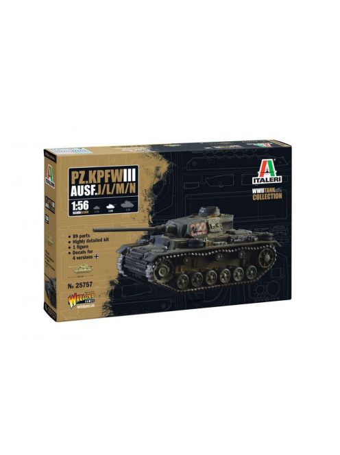 Italeri - 1:56 Pz.Kpfw. III Ausf. J/L/M/N