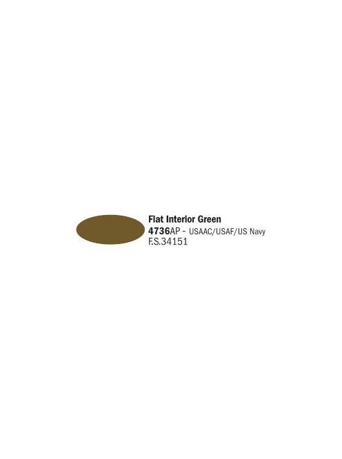 Italeri - Flat Interior Green - Acrylic Paint (20 Ml)