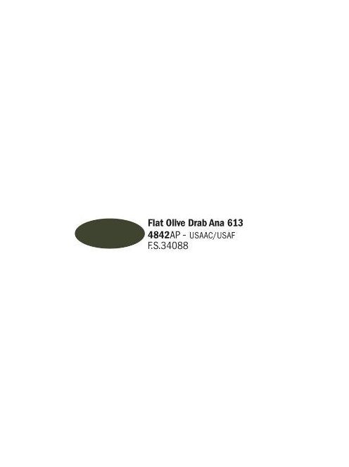 Italeri - Flat Olive Drab Ana 613 - Acrylic Paint (20 Ml)