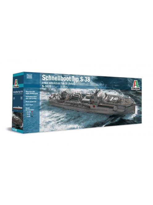 Italeri - Typ S-38 Schnellboot With Bofors