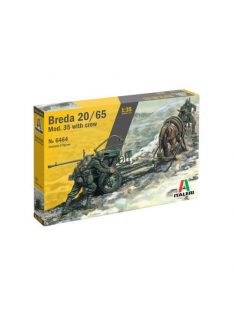 Italeri - Horse Drawn Breda 20/65 Mod.35 With Servants