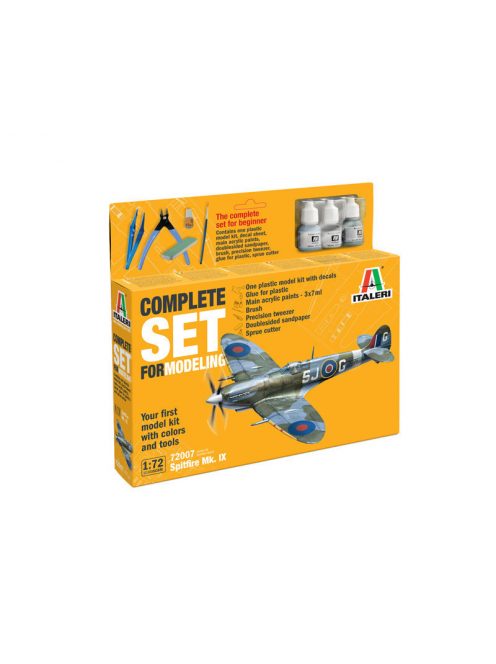 Italeri - 1:72 Spitfire Mk.IX - Complete Set For Modeling - Starter kit