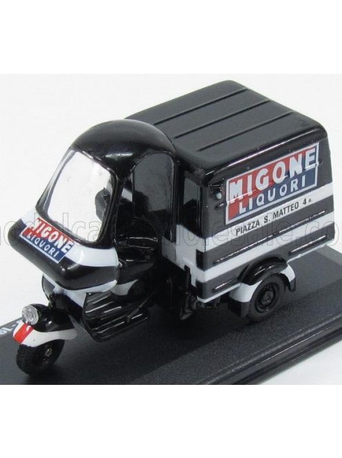 Italeri - PIAGGIO APE B150 VAN FURGONE PUBBLICITARIO MIGONE LIQUORI 1954 BLACK WHITE