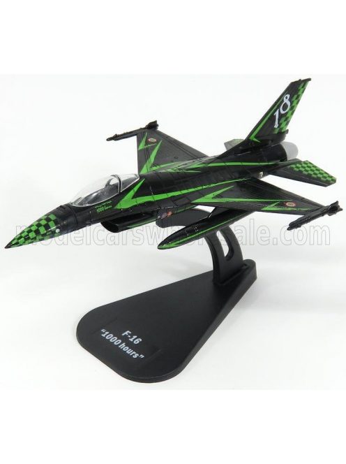 Italeri - LOCKHEED MARTIN F-16 ADF FIGHTING FALCON 1000 HOURS 37th STORMO 18th GRUPPO ITALY CACCIA AIRPLANE 1978 - AEREONATICA MILITARE ITALIANA - ITALIAN AIR FORCE BLACK GREEN