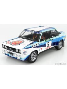   Ixo-Models - Fiat 131 Abarth Team Fiat Works (Night Version) N 5 Winner Rally Portugal 1980 W.Rohrl - C.Geistdorfer White Blue