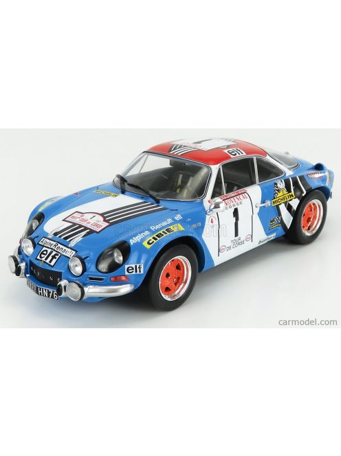 Ixo-Models - Renault Alpine A110 1600S N 1 Winner Rally Tour De Corse 1973 J.P.Nicolas - M.Vial Blue White Red